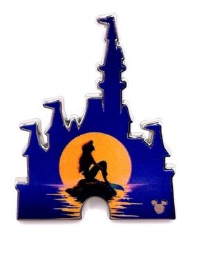 New 2026 WDW Hidden Disney Mickey Wave A Castle Little Mermaid Ariel Pin